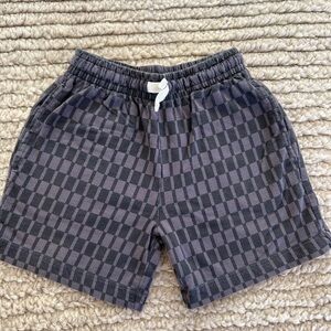 Hanna Andersson boys' checkered drawstring sweatpants size US 8